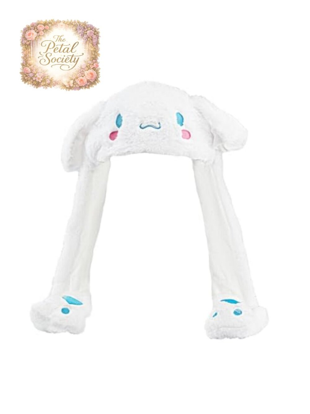 Kawaii Cartoon Ear Moving Jumping Plush Bunny Beanie Winter Hat for Women Girls